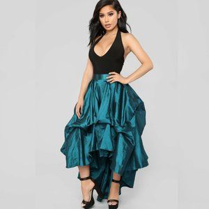 The Queen Is Here Maxi Skirt - Hunter Green